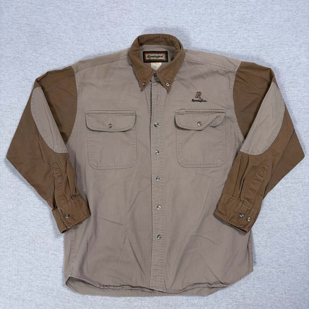 Remington Outdoor Clothing Vintage Long Sleeve Shooting Hunting Button-Up Shirt